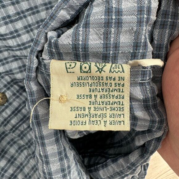 Royal Robbins Outdoor Roll Tab Sleeves‎ Button Down Shirt Men's Size L Blue - Picture 10 of 13